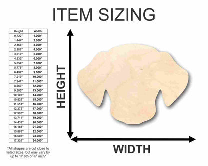 Unfinished Wood Dog Head Shape - Animal - Pet - Craft - up to 46" DIY