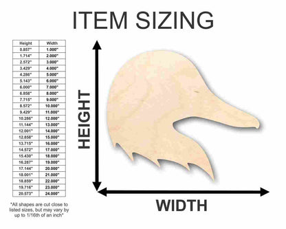 Unfinished Wood Duck Head Shape - Animal - Wildlife - Craft - up to 46" DIY