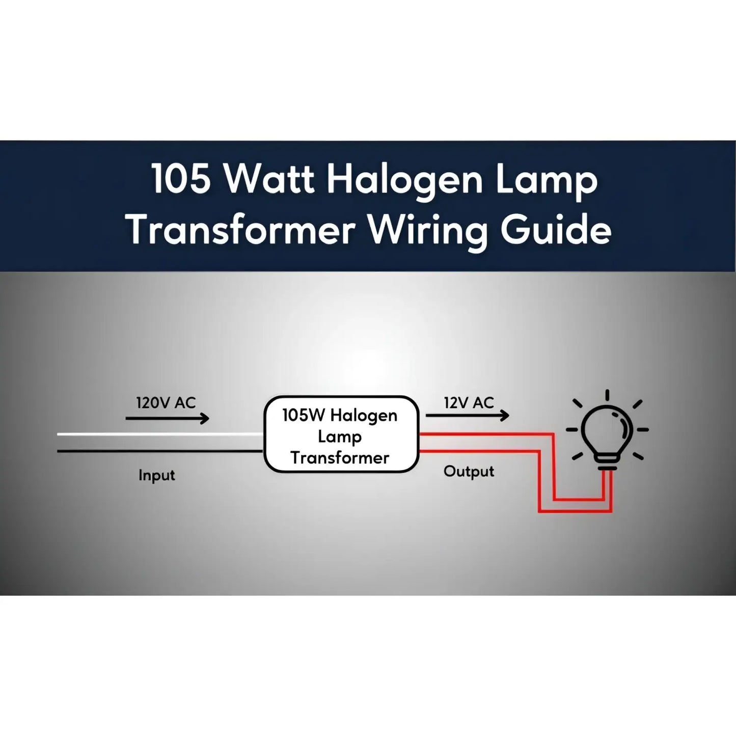105W Halogen Electronic Potted Mini Transformer
