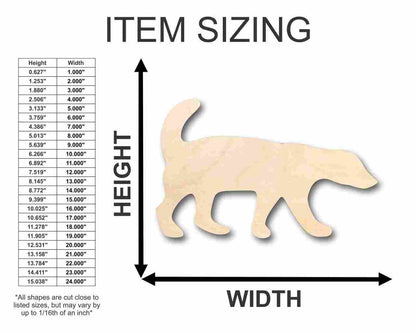 Unfinished Wood Honey Badger Shape - Animal - Wildlife - Craft - up to 46" DIY