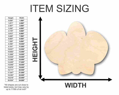 Unfinished Wood Orchid Flower Shape - Spring - Craft - up to 46" DIY