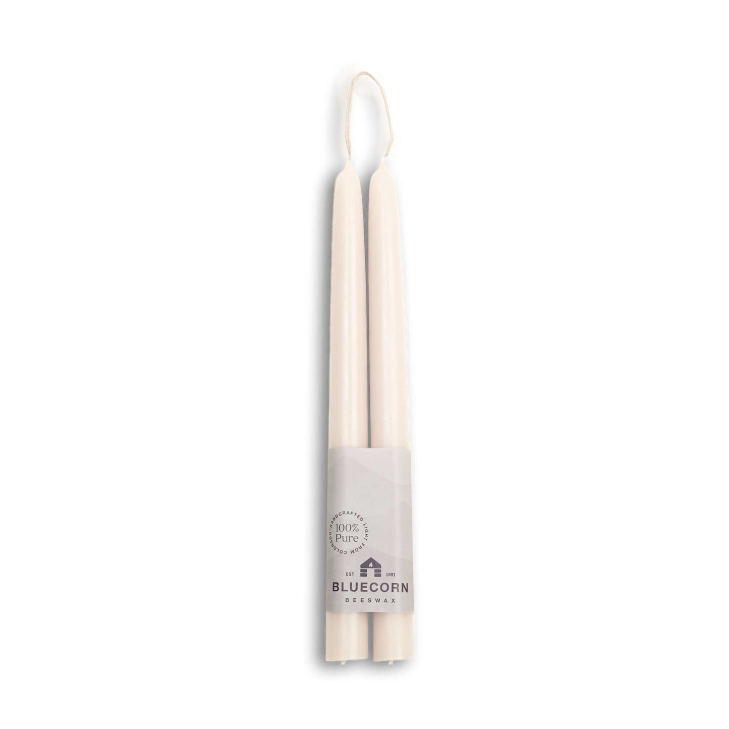Beeswax Taper Candles - Hand-Dipped - 1 Pair