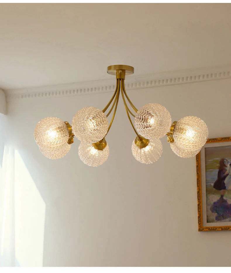 DecorBites™ Glass Ball Ceiling Light: Modern Nordic Living Room Dining Room Bedroom Lamp