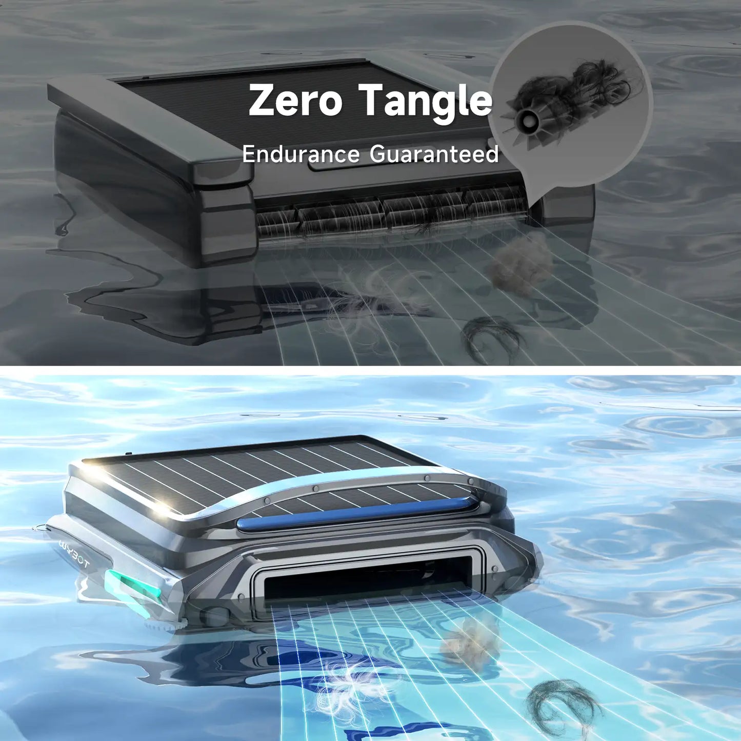 F1 Pool Skimmer Solar Powered Robotic Cleaner