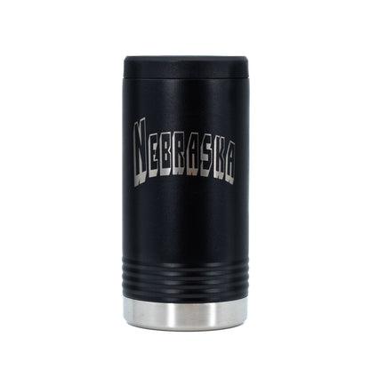Insulated Nebraska Engraved Slim Can Cooler | Multiple Colors | RCK Creations & More