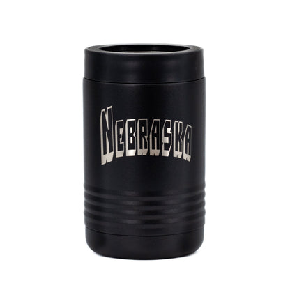 Insulated Nebraska Engraved Can and Bottle Cooler | Multiple Colors | RCK Creations & More