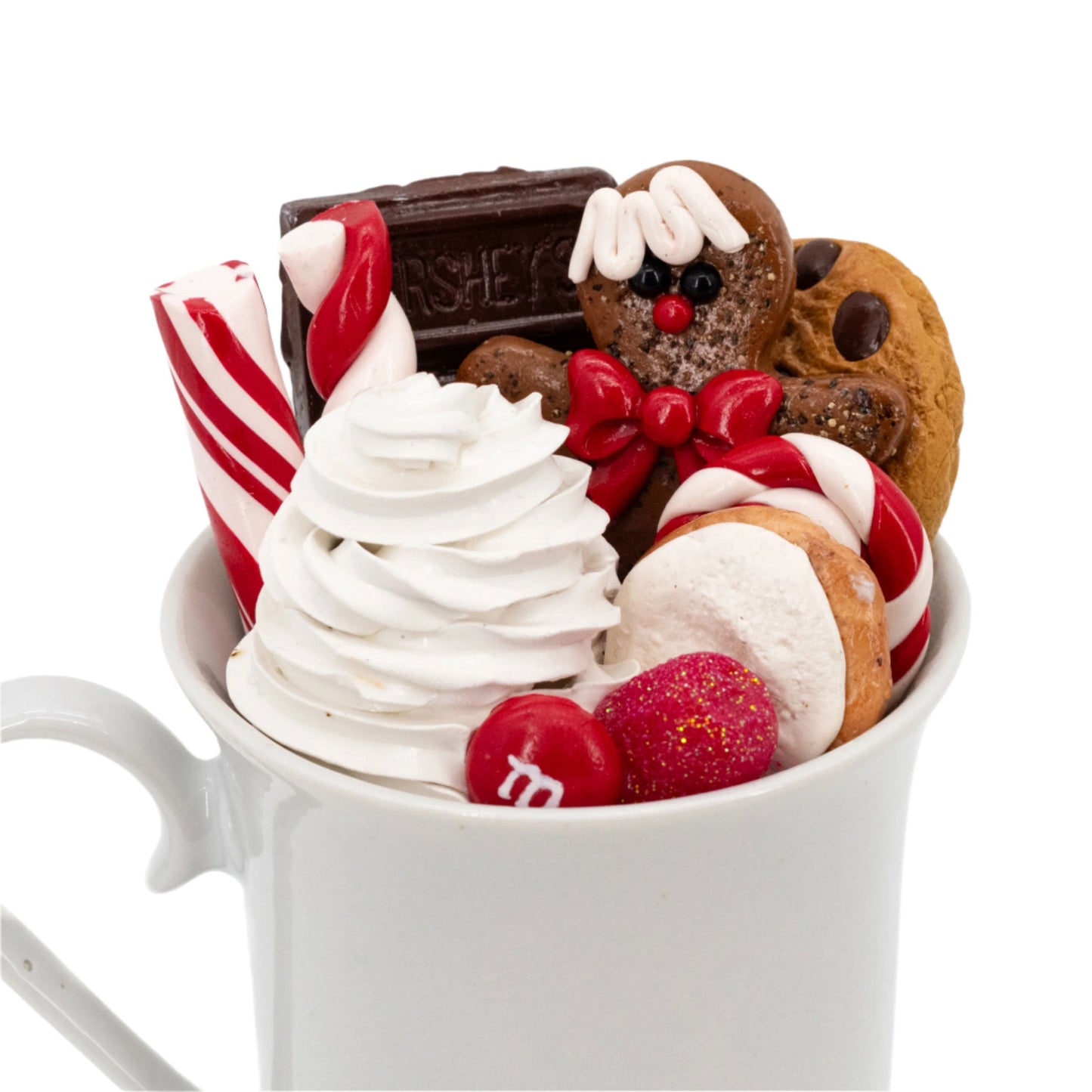 Hot Cocoa Mug Decoration | Clay Art Originals