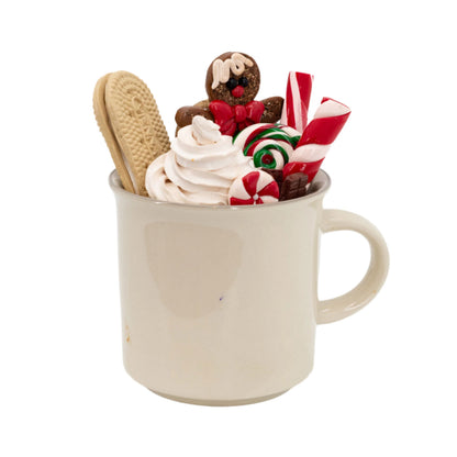 Hot Cocoa Mug Decoration | Clay Art Originals