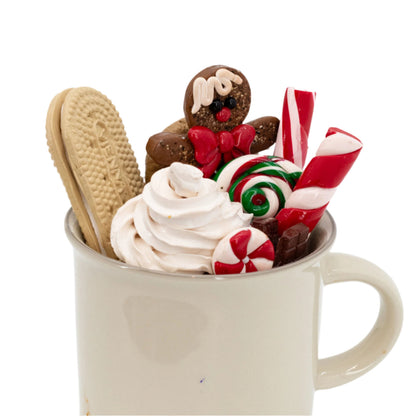 Hot Cocoa Mug Decoration | Clay Art Originals