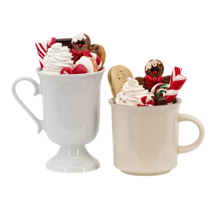 Hot Cocoa Mug Decoration | Clay Art Originals