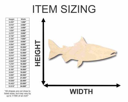 Unfinished Wood Salmon Fish Shape - Ocean - Rivers - Alaska - Craft - up to 46" DIY