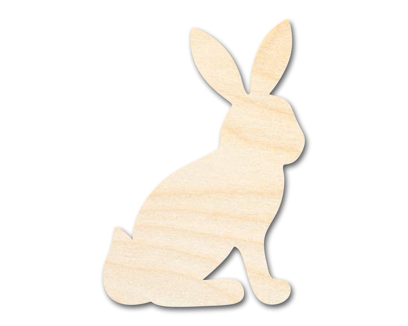 Unfinished Wood Sitting Bunny Shape - Craft - up to 46" DIY