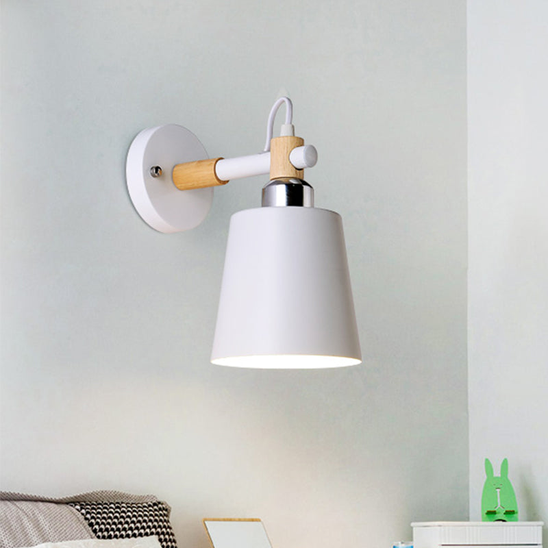 DecorBites™ Nordic Monochrome Rotatable Wall Lamp with Empire Shade, Ideal for Stairs