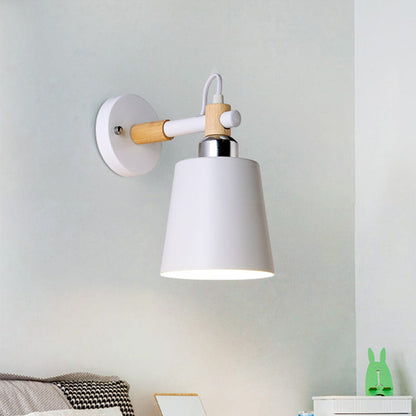 DecorBites™ Nordic Monochrome Rotatable Wall Lamp with Empire Shade, Ideal for Stairs