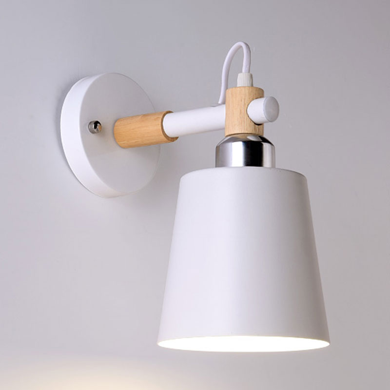 DecorBites™ Nordic Monochrome Rotatable Wall Lamp with Empire Shade, Ideal for Stairs