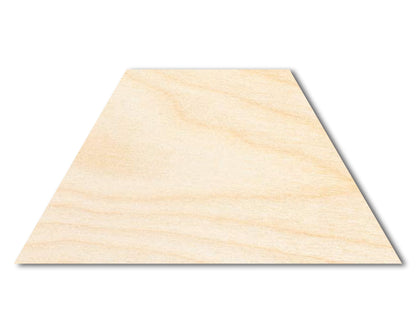 Unfinished Wood Trapezoid Shape - Craft - up to 46" DIY