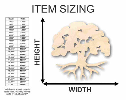 Unfinished Wood Tree of Life Shape - Nature - Trees - Craft - up to 46" DIY