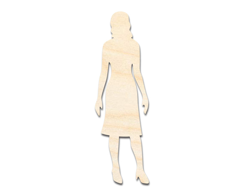 Unfinished Wood Woman Shape - Craft - up to 46" DIY