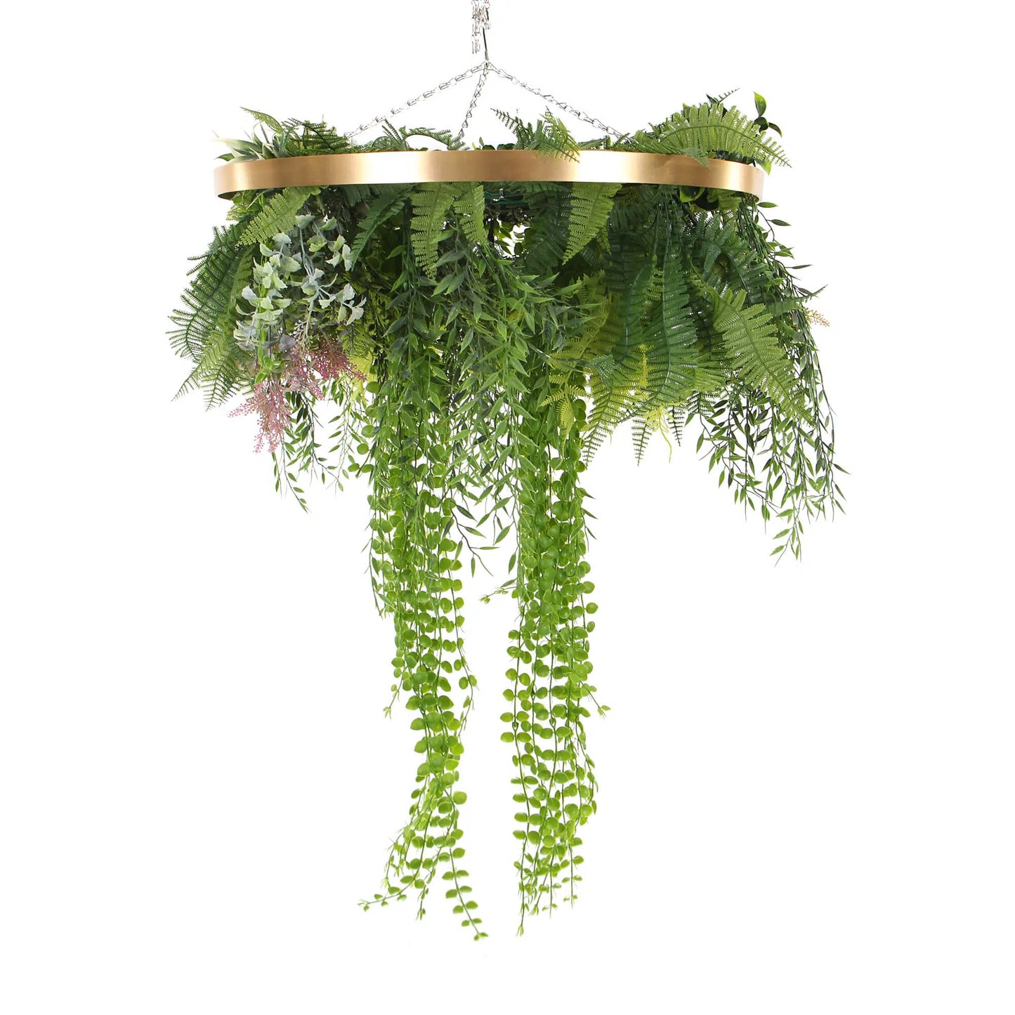 Imitation Gold Artificial Hanging Green Wall Disc 24in – Limited Edition – UV Resistant