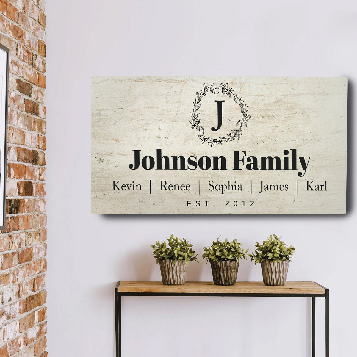 Personalized Rustic Family Sign