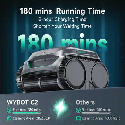 (2026 Upgrade) C2 Cordless Robotic Pool Cleaner
