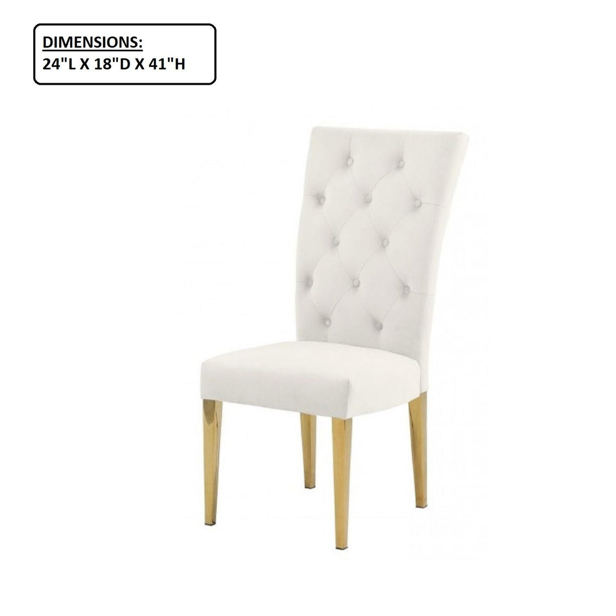 Modern Design Upholstered Dining Chair (Set of 2)