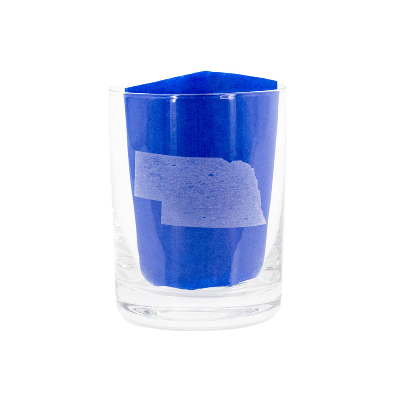 Double Old Fashioned Nebraska Etched Rocks Glass | 14 oz | RCK Creations & More