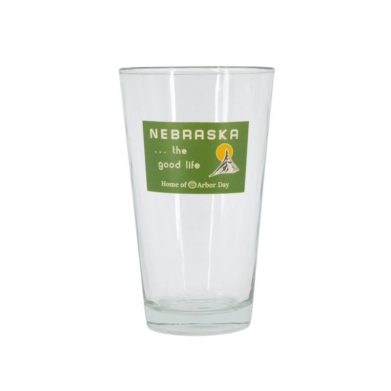 The Good Life Sign Pint Glass | 16 oz | Nebraska State Historical Society