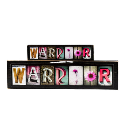 Warrior Word Block | Multiple Sizes | Letters of Love Designs
