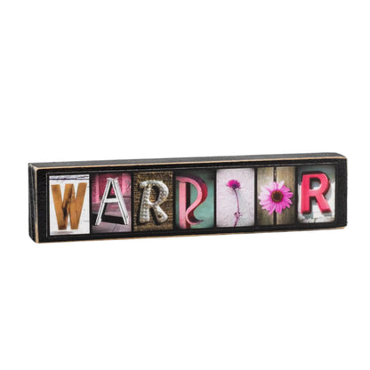 Warrior Word Block | Multiple Sizes | Letters of Love Designs