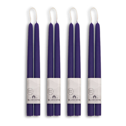 Hand-Dipped Beeswax Taper Candles - Bulk 4-Pair Bundle