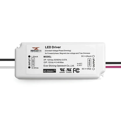120V AC - 27V to 42V DC | 21W Flicker Free LED Driver and Dimmer