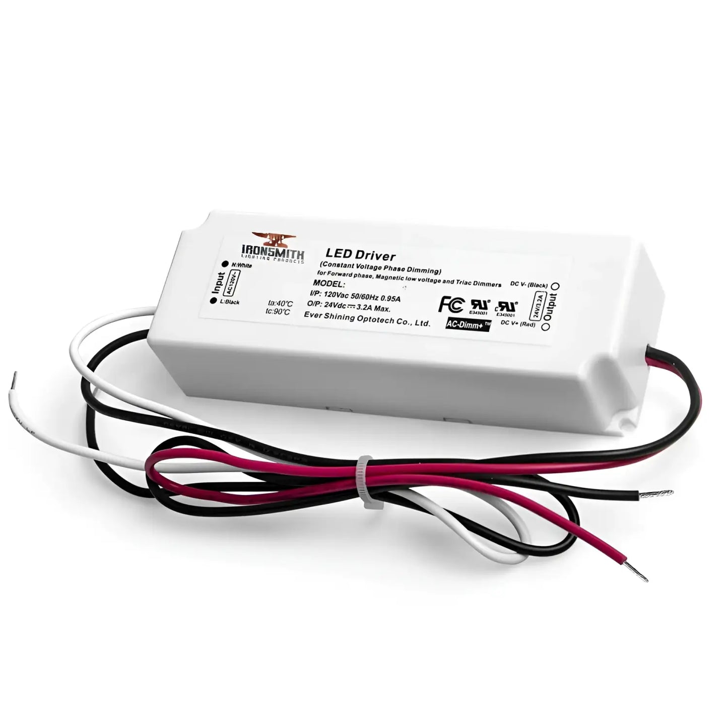 120V AC - 27V to 42V DC | 21W Flicker Free LED Driver and Dimmer