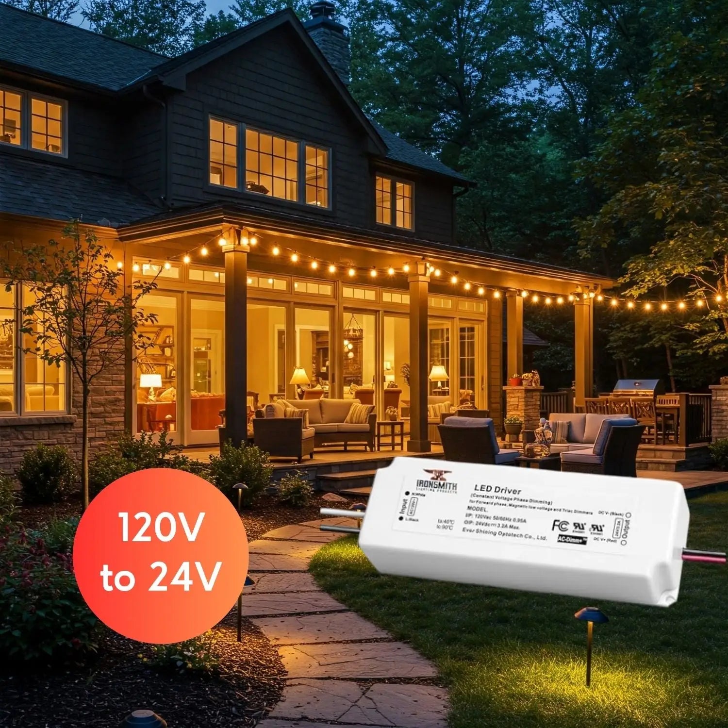 120V -24V 75W | LED Driver with Triac Dimmer