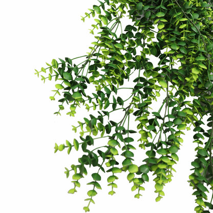 Lush Green Eucalyptus Garland Artificial Hanging Bush 7.1×30.5in – NFPA701 Fire Rated – UV Resistant