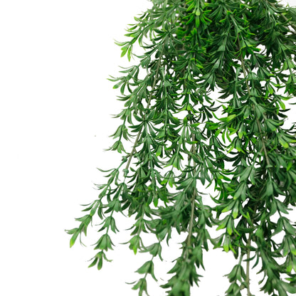Willow Leaf Garland Artificial Hanging Bush 7.1×30in – NFPA701 Fire Rated – UV Resistant