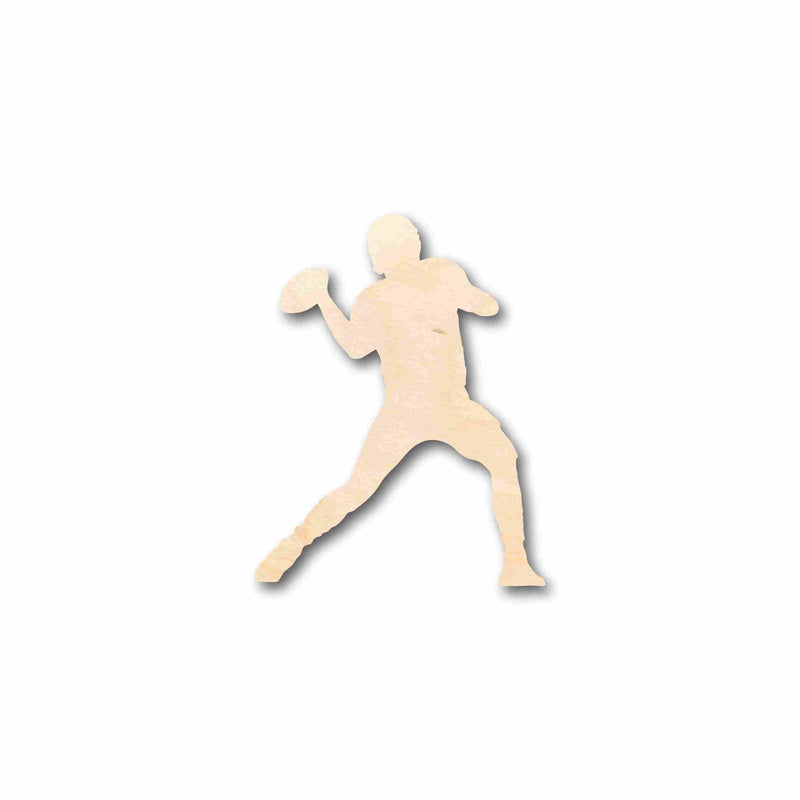 Unfinished Wood Football Player Silhouette - Craft- up to 46" DIY