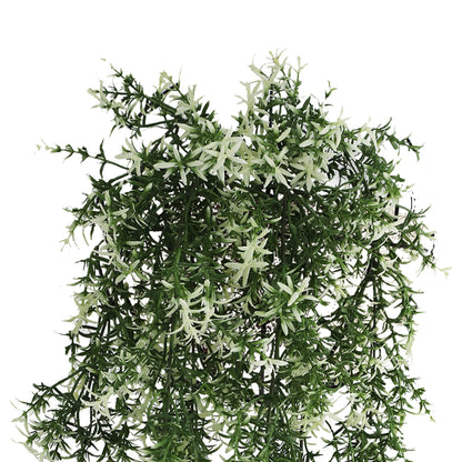 Star Jasmine Vine Artificial Hanging Plant 7.8×30in – NFPA701 Fire Rated – UV Resistant