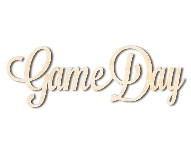 Unfinished Wood Game Day Shape - Word Craft - up to 46"