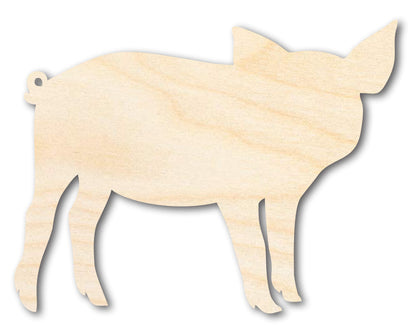 Unfinished Wood Pig Shape - Animal Craft - up to 46" DIY