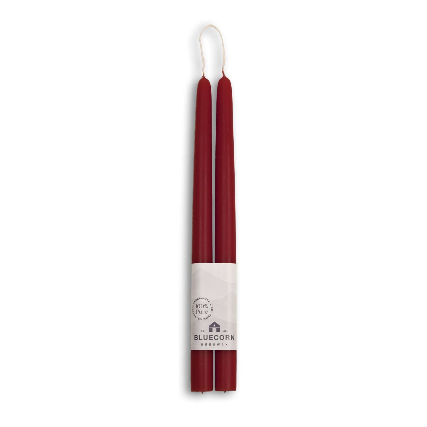Beeswax Taper Candles - Hand-Dipped - 1 Pair