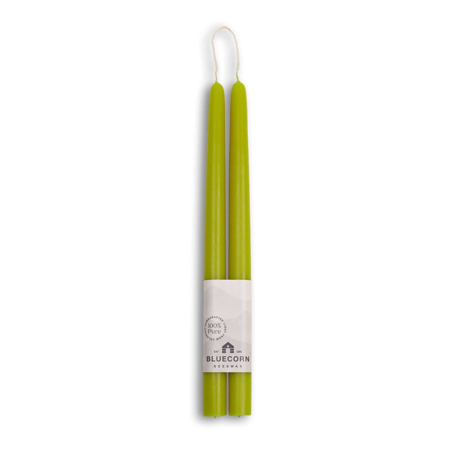 Beeswax Taper Candles - Hand-Dipped - 1 Pair