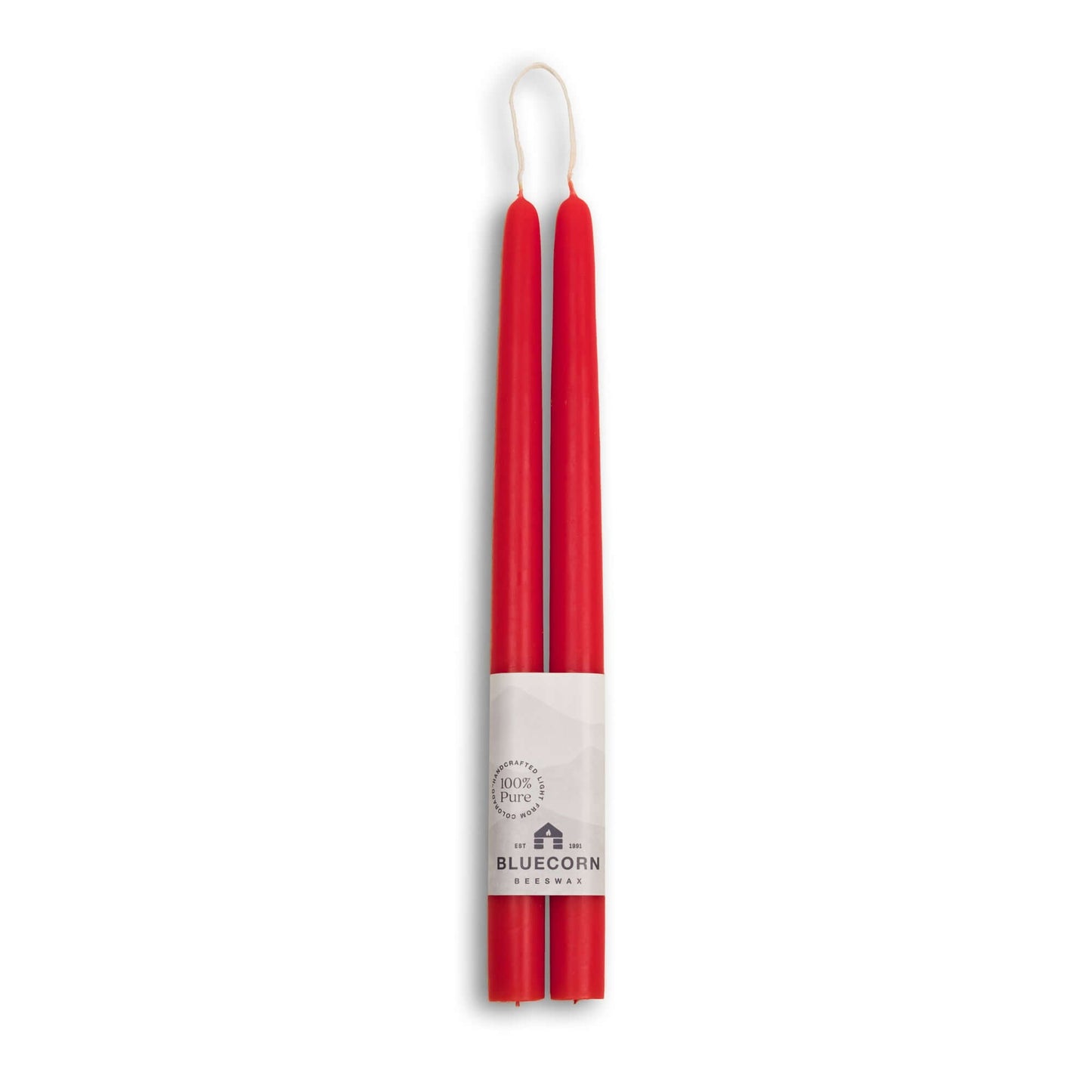 Beeswax Taper Candles - Hand-Dipped - 1 Pair