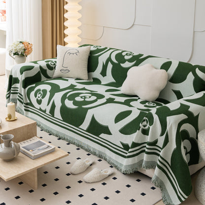 Chenille Sofa Cover Blanket, Couch Cover Blanket Throws for Couches Living Room Furniture Throw Covers