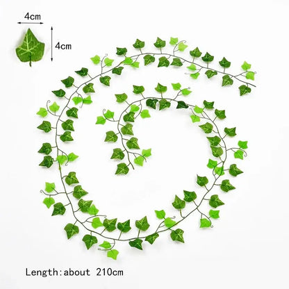 12pcs ivy green garland string – living room artificial plants