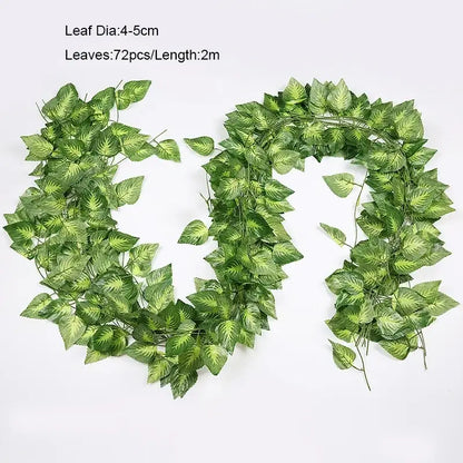 12pcs ivy green garland string – living room artificial plants