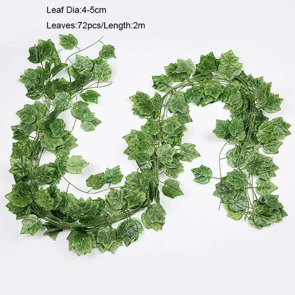 12pcs ivy green garland string – living room artificial plants