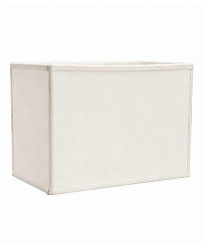 16"W x 11"H Rectangular Drum Lampshade Softback White