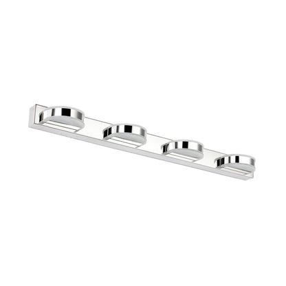 DecorBites™ Waterproof LED Vanity Mirror Light with Acrylic Lampshade - Chrome Sconce Lamp in Warm/White Light