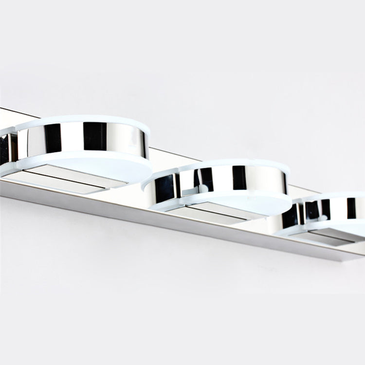 DecorBites™ Waterproof LED Vanity Mirror Light with Acrylic Lampshade - Chrome Sconce Lamp in Warm/White Light